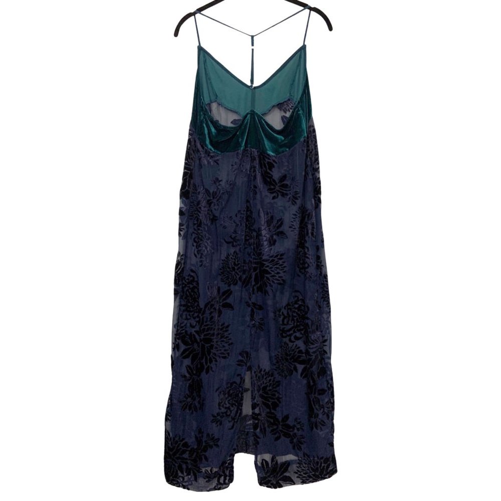 Free People Floral Velvet & Sheer Maxi Dress - Picture 2 of 5